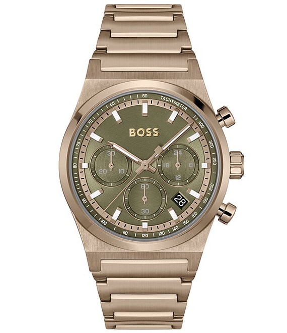 Hugo Boss Men's Candor Quartz Chronograph Champagne Tone