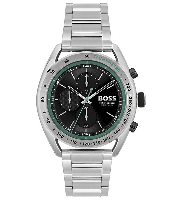 Color:Silver - Image 1 - Men's Center Court Stainless Steel Chronograph Watch