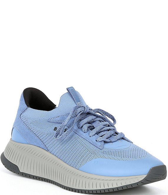 Hugo Boss Men's TTNM EVO Knit Suede Sneakers | Dillard's