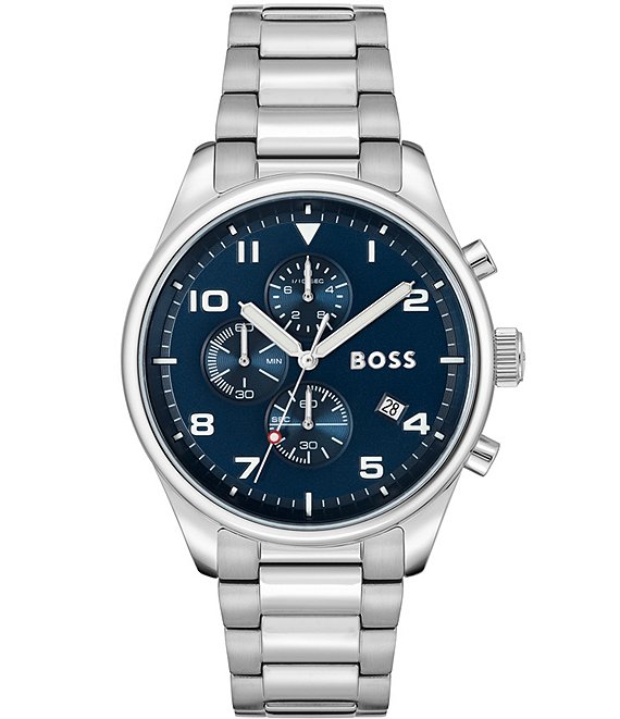 boog Zuinig Twee graden Hugo Boss Men's View Quartz Chronograph Stainless Steel Bracelet Watch |  Dillard's