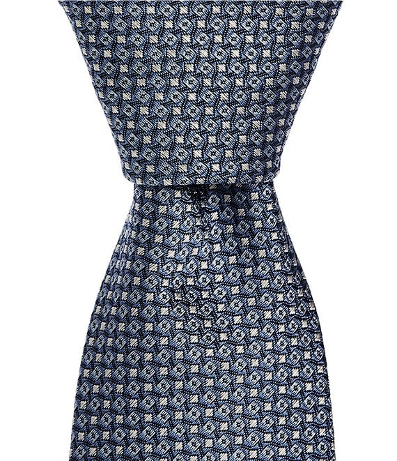 Hugo Boss Micro Neat Pastel Jacquard 3#double; Silk Blend Tie