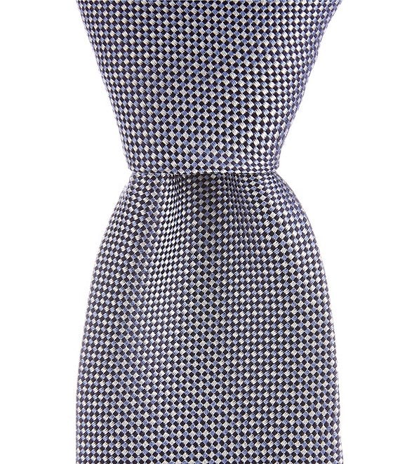 Hugo Boss Non Solid Micro Pattern Jacquard Narrow Silk Tie