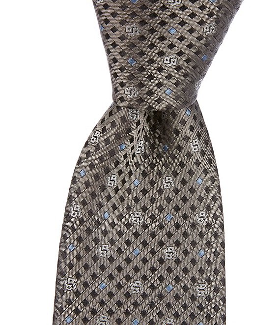 Hugo Boss Open Neat Patterned 2.9 #double; Silk Tie