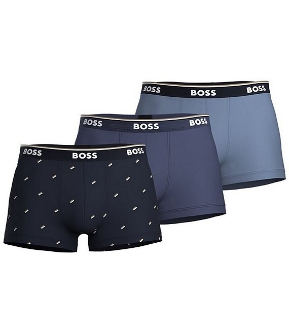 Hugo Boss Printed Solid Trunks 3 Pack Dillard s