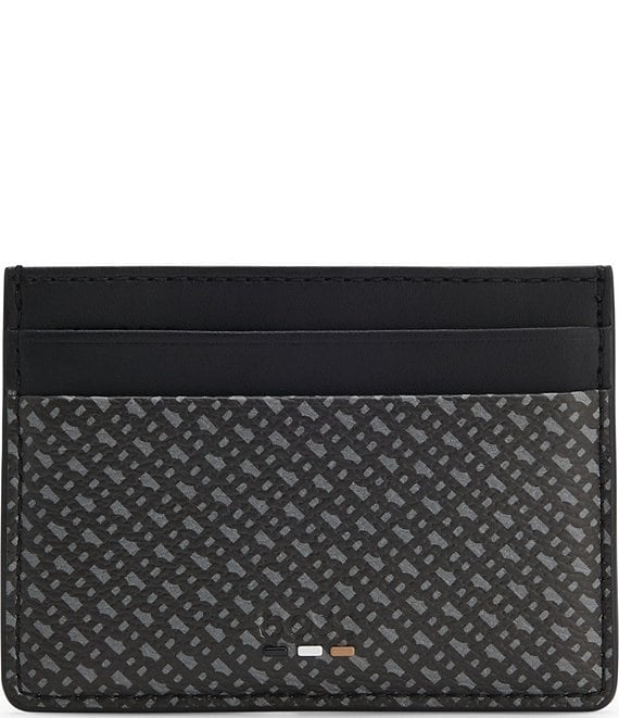 Hugo Boss Ray Allover Logo Print Card Holder