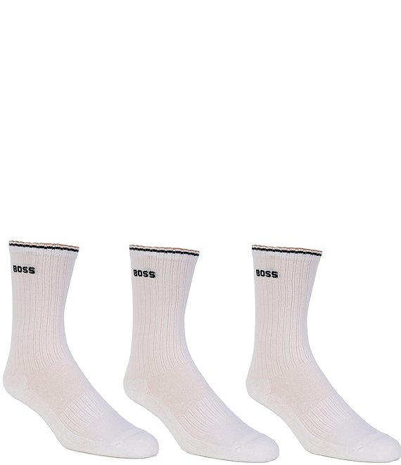 Hugo Boss Rib Stripe Plush 3-Pack Socks