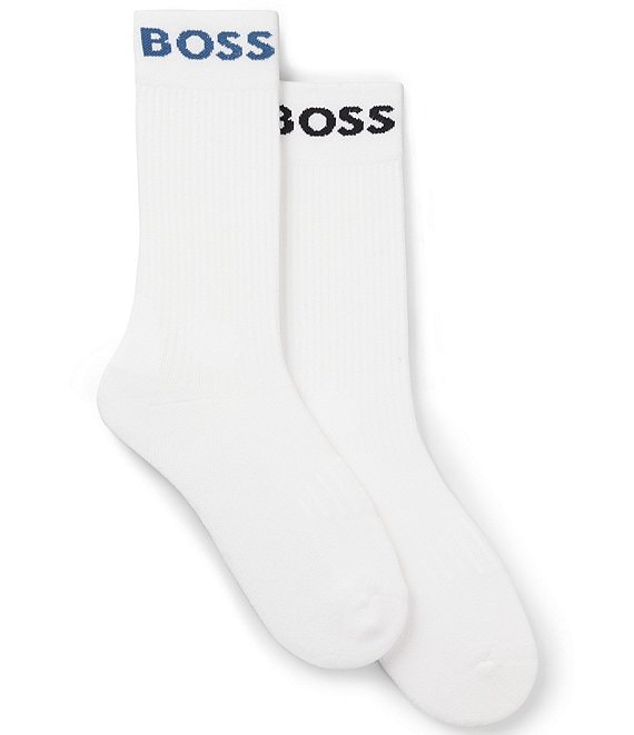 Hugo Boss RS Solid Crew Length Sport Socks 2-Pack
