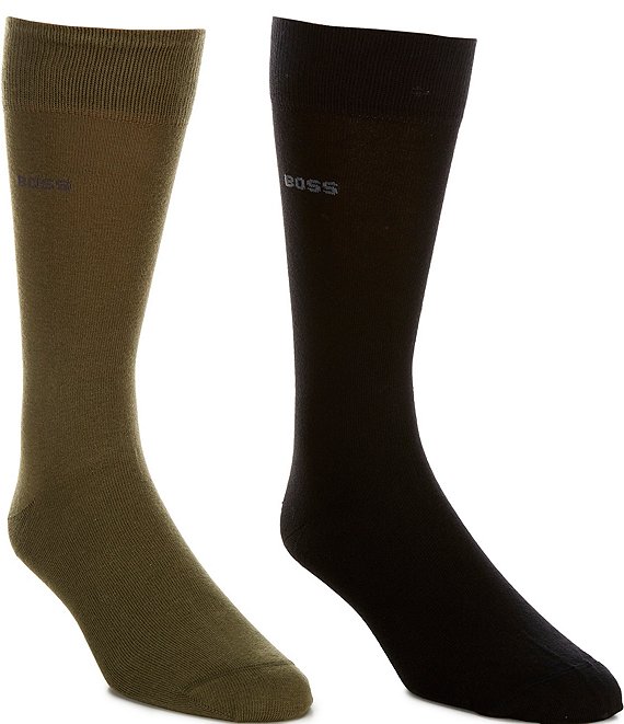 Hugo Boss RS Uni Logo Solid Crew Socks 2-Pack
