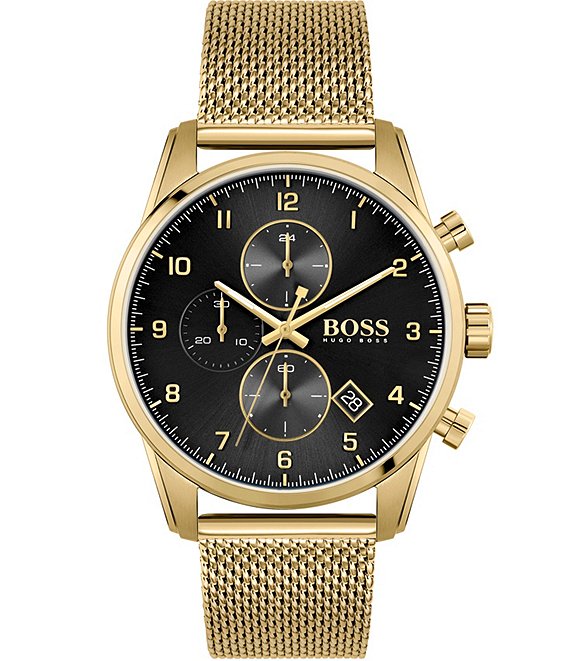 Hugo Boss Skymaster Chronograph Mesh Bracelet Watch | Dillard's