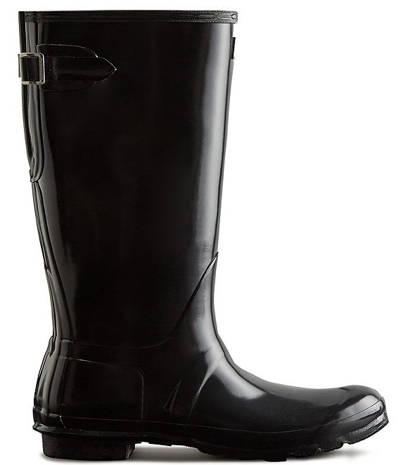 Hunter Original Tall Back Adjustable Gloss Rain Boots | Dillard's