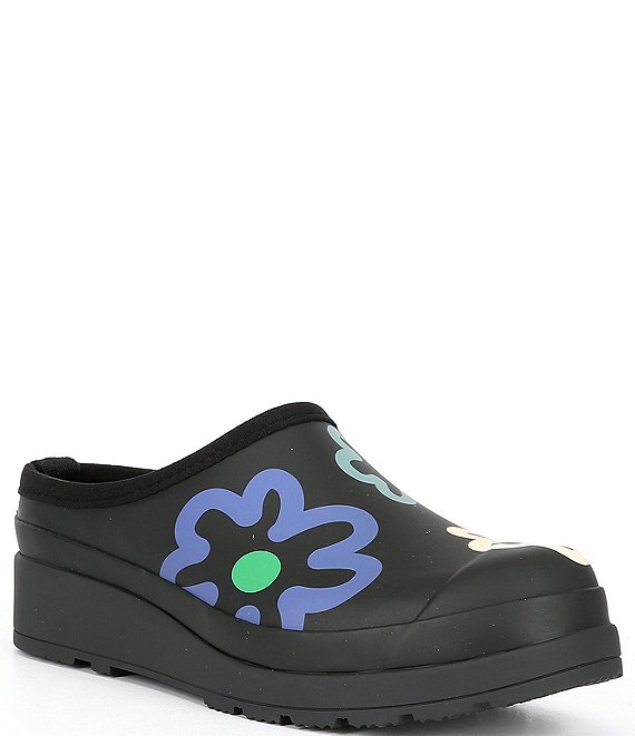 Color:Black Floral - Image 1 - Play Flower Pop Platform Slip-On Clogs