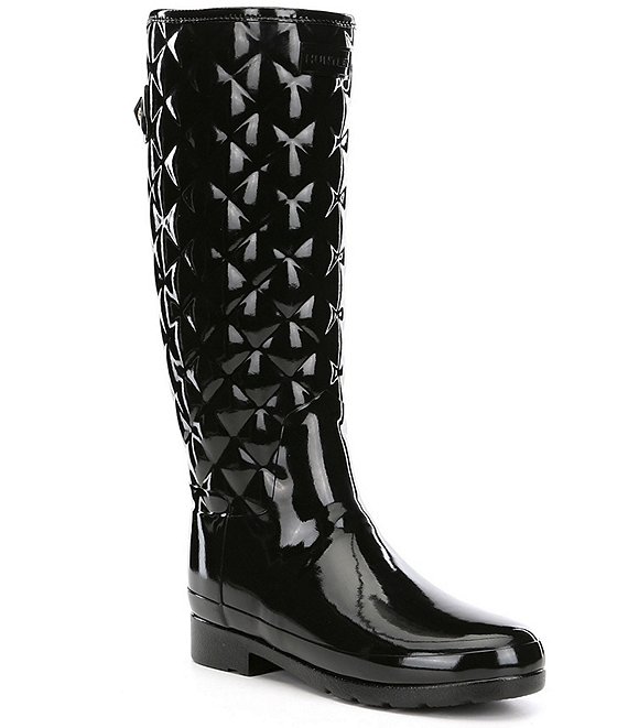 quilted rain boots