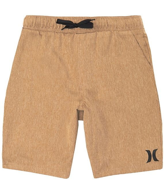 Hurley Big Boys Stretch Twill Hybrid Pull-On Shorts, Khaki - Image 1