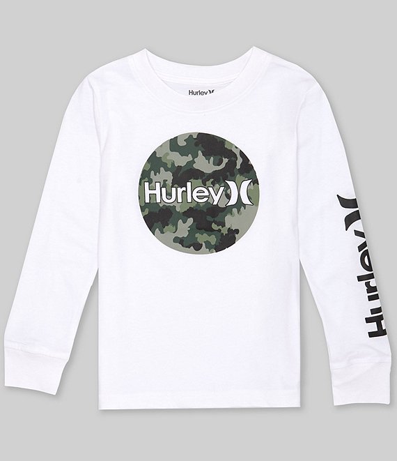 Hurley Little Boys 4-7 Long-Sleeve Circular-Logo T-Shirt | Dillard's