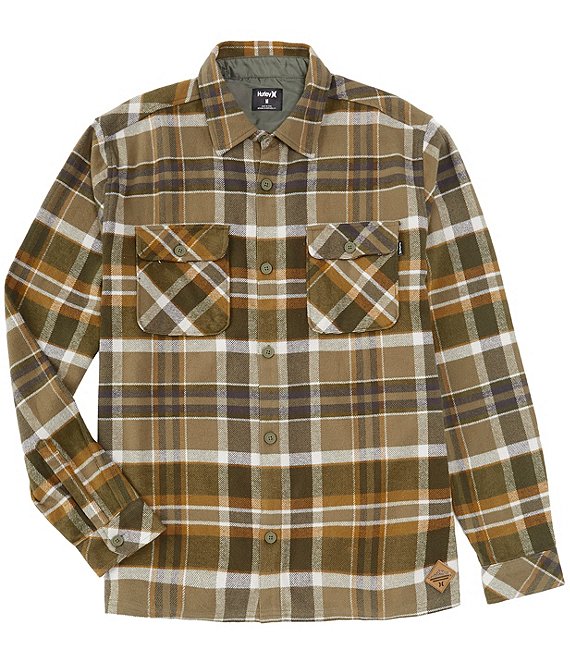 Hurley Santa Cruz Long Sleeve Plaid Flannel Shirt | Dillard's