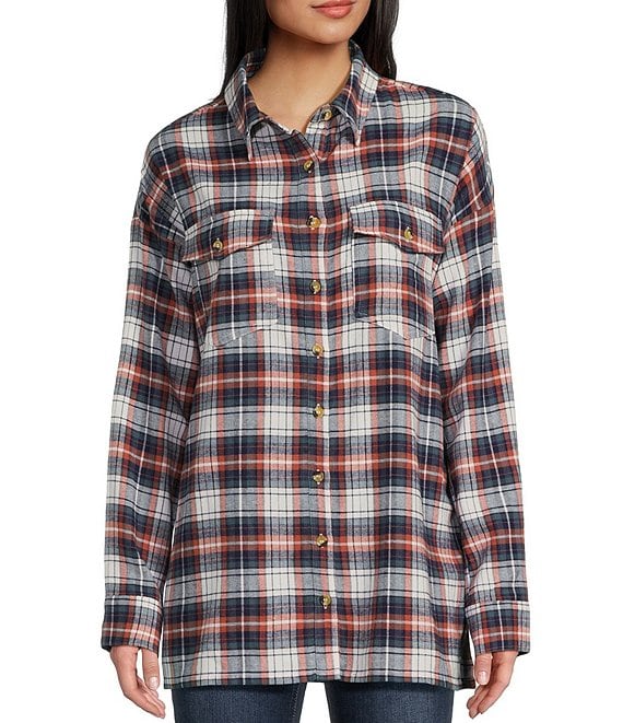 Hurley popular x Pendleton Wool Flannel Plaid Long-sleeve Button Down Shirt