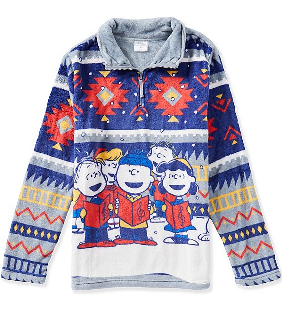 Hybrid Tees Charlie Brown Quarter Zip Pullover