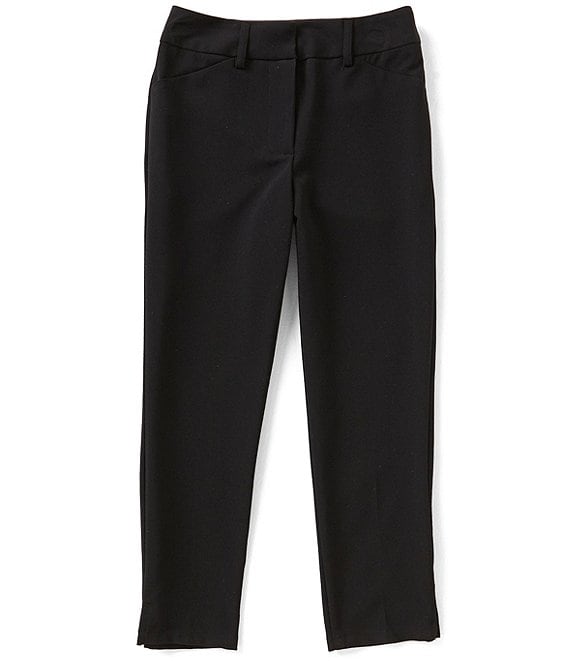 Color:Black - Image 1 - Big Girls 7-16 Rep Ankle Straight Pant