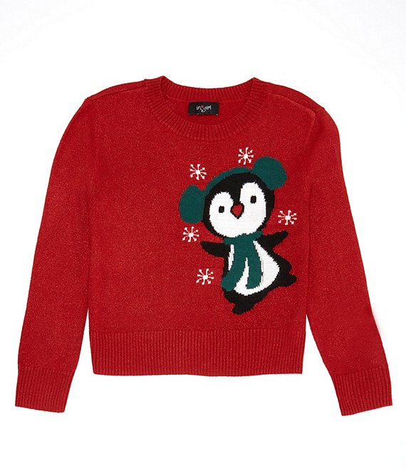 I.N. Girl Big Girls 7-16 Long-Sleeve Penguin Sweater | Dillard's
