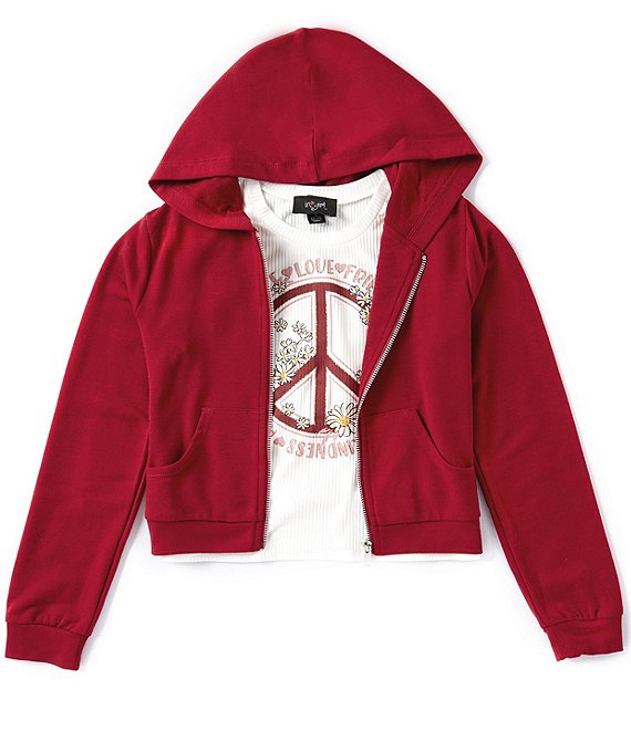 Fashion girls long hoodie