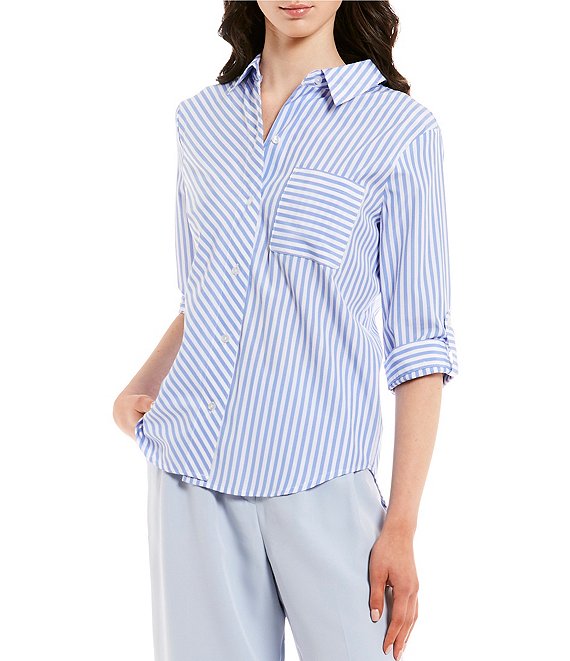 I.N. San Francisco Stripe Print Button Up Shirt | Dillard's