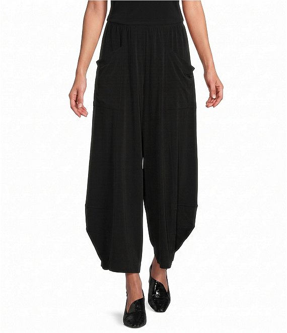 IC Collection Knit Lantern Pull-On Ankle Pant