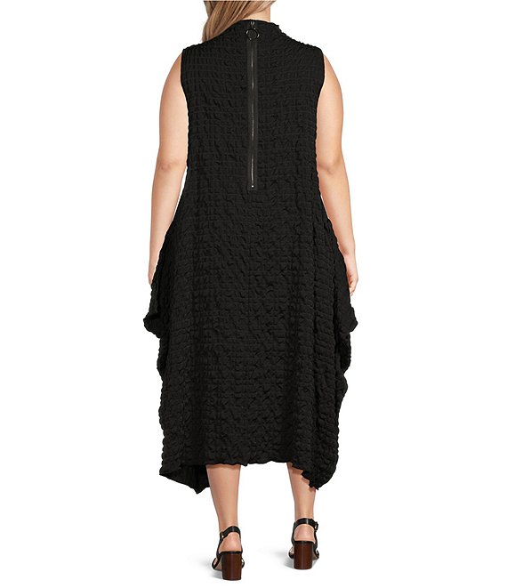 plus size sleeveless shirt dress Ombre Women's Plus Size Sleeveless Dress, Beachy Sunset Full Figure Ladies Vacation Dress, Tequila Sunrise Fitted Dress