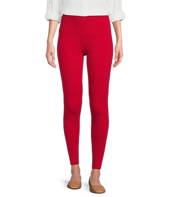 Color:Jeter Red - Image 1 - Love the Fit Slimming Pull-On Leggings