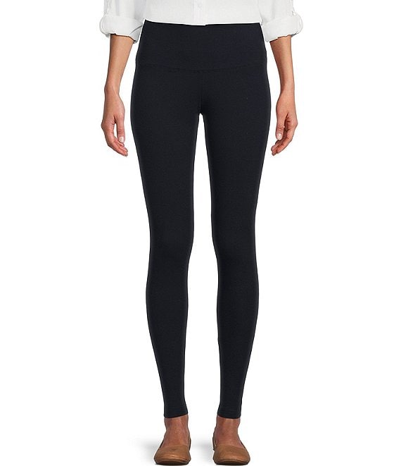 Color:Navy Beats - Image 1 - Petite Size Love the Fit Slimming Pull-On Leggings