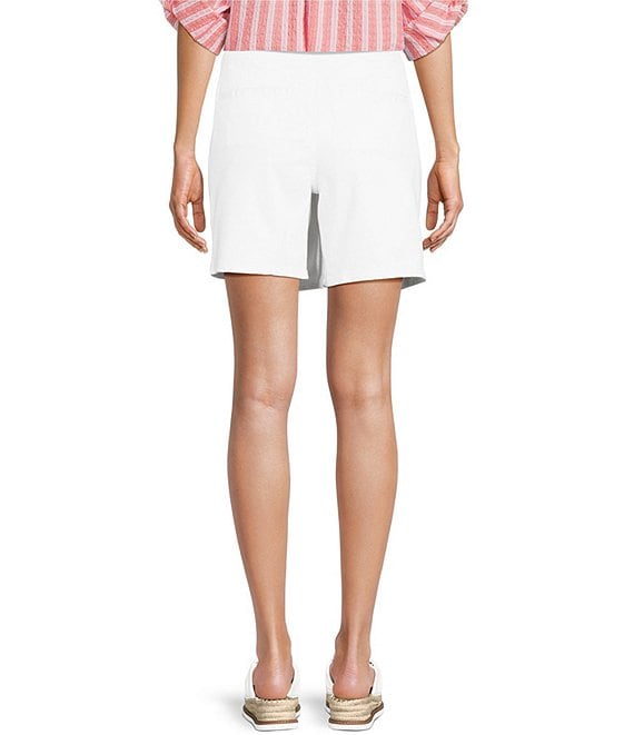 Intro Petite Size Dahlia Solid Denim Wrap Skort | Dillard's