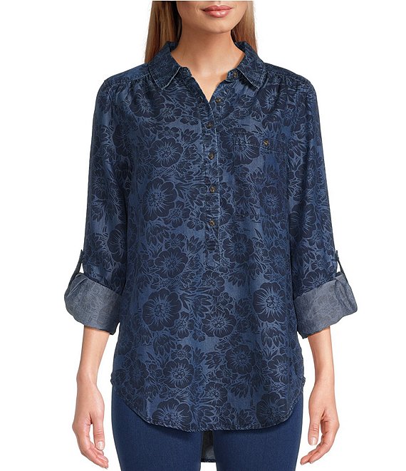 https://dimg.dillards.com/is/image/DillardsZoom/mainProduct/intro-petite-size-floral-woven-point-collar-roll-tab-sleeve-patch-pocket-easy-popover-tunic/00000001_zi_b722f629-3674-4537-ab51-9f664d4e94b8.jpg
