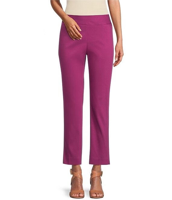 Investments Petite Size the PARK AVE fit Elite Stretch Ankle Straight Pants