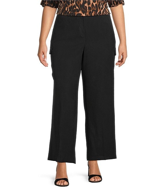 Investments Plus Size Wide Leg Cargo Pants