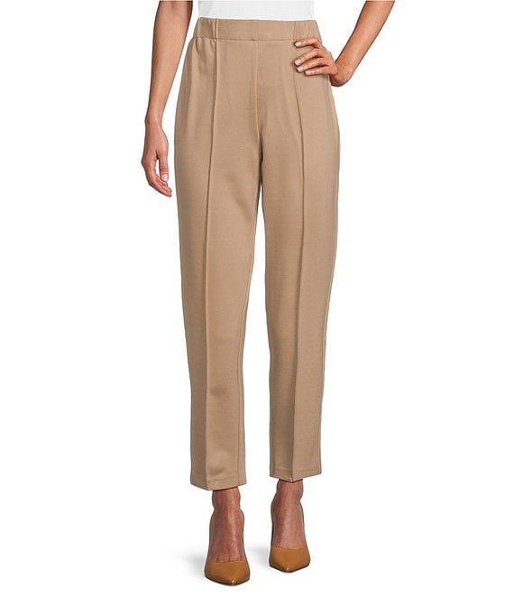 Investments Signature Ponte Knit Ankle Pull-On Pants | Dillard's