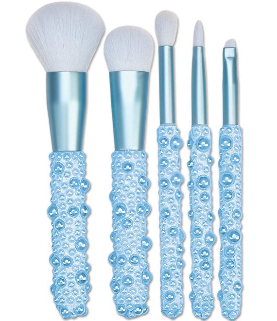 Iscream Big Girls Blue Pearl Makeup Brush Set-5 Pieces
