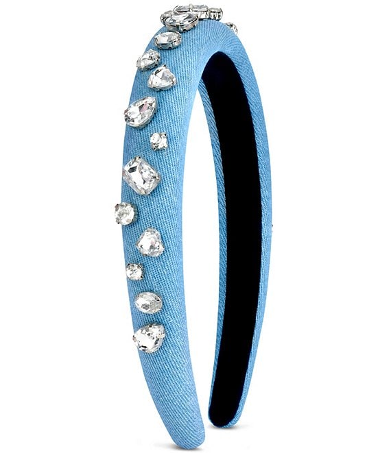 Iscream Girls Denim Gemstone Embellished Headband