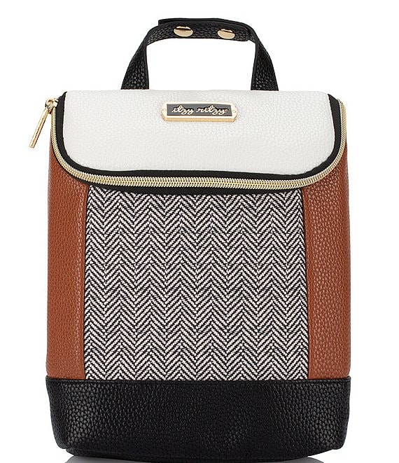 Color:Coffee And Cream - Image 1 - Chevron Chill Like A Boss Spacious Baby Bottle Bag