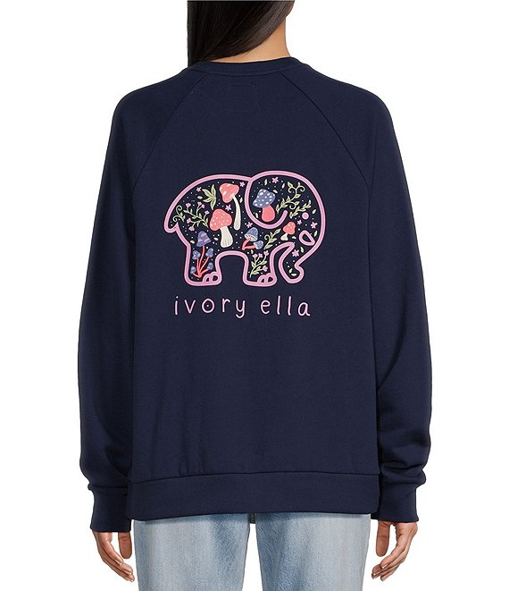 Ivory ella long sleeve pullover sweatshirts on sale