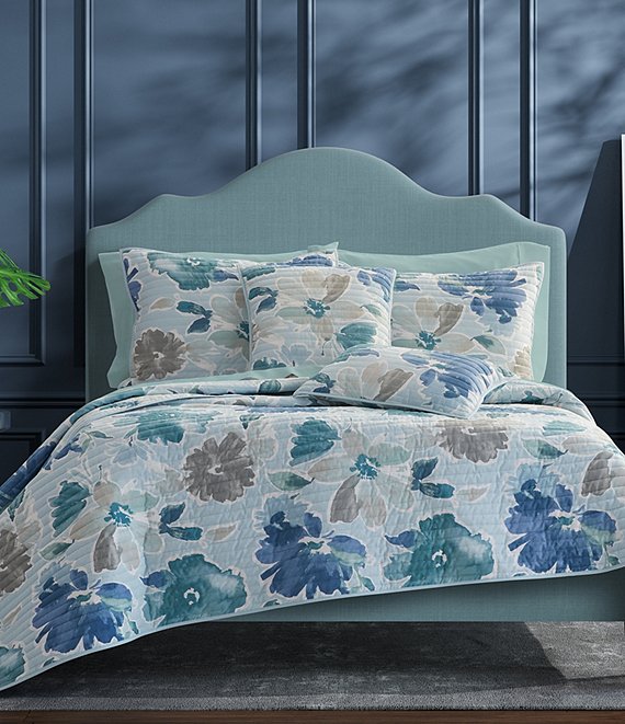 Color:Blue - Image 1 - J. by J. Queen New York Mikayla Collection Quilt