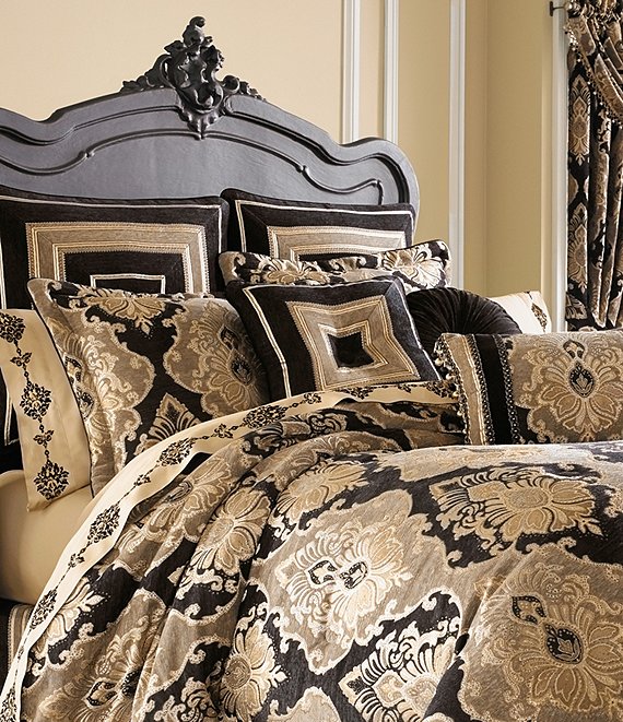 J. Queen New York Bradshaw Damask Chenille Comforter Set | Dillard's