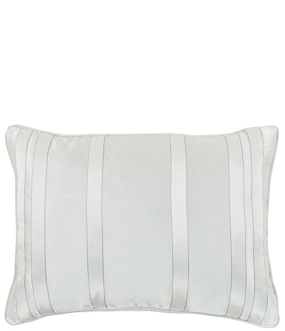 J Queen New York Calvari Geometric Polished Platinum Striped Reversible Boudoir Pillow Dillard S