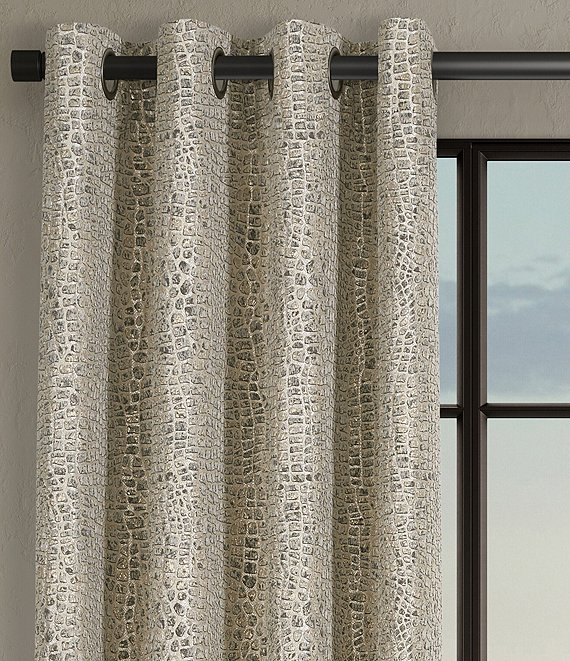 J. Queen New York Habitat Grommet Window Drapery Panel Pair