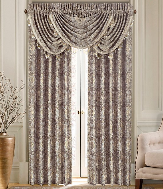 J. Queen New York Provence Damask Chenille Window Treatments