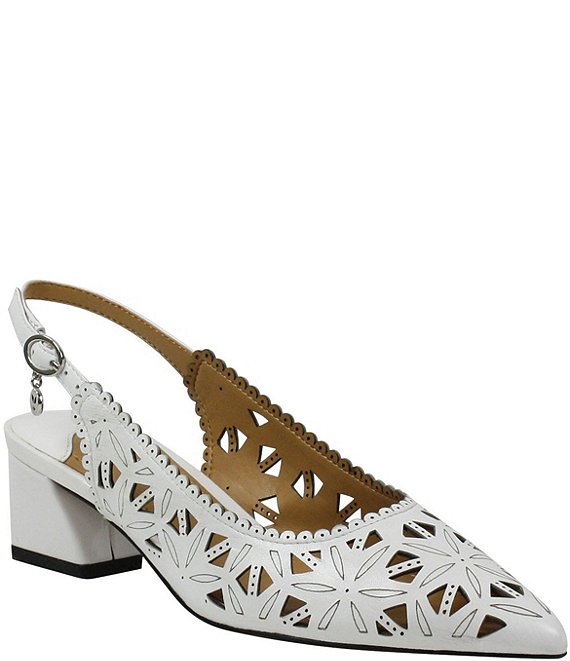 J renee hot sale white pumps