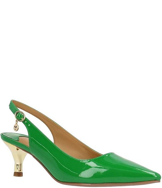 J. Renee Ferryanne Patent Slingback Pumps Dillard s