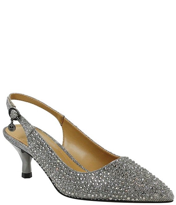 Amazon.com | LLBubble Women Kitten Heels Sequin Wedding Shoes Pointed Toe  Bridal Pumps Prom Evening Party Dress Shoes-Black-5 | Pumps