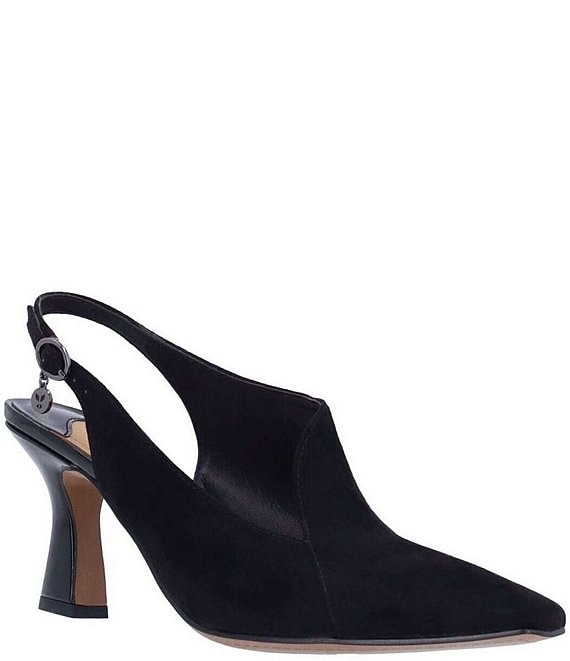 J. Renee Prissy Sueded Fabric Sling Shooties