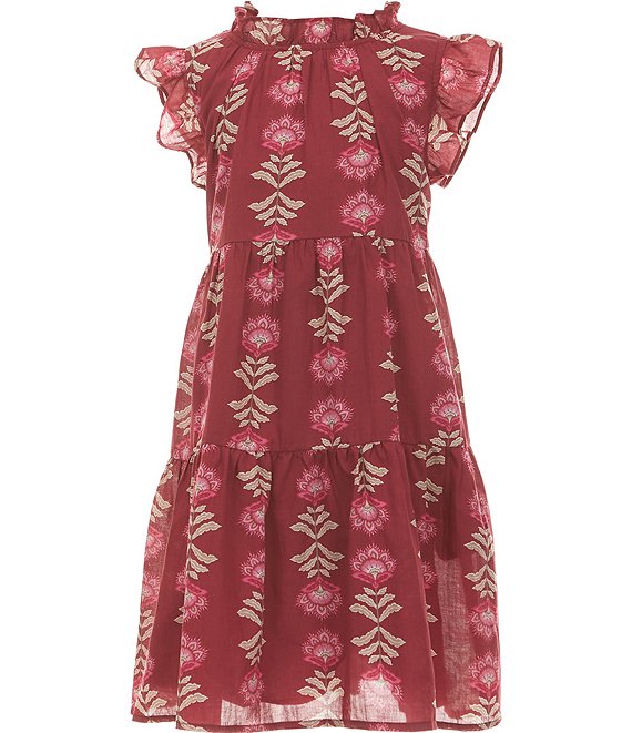J.Marie Big Girls Athena Flutter Sleeve Dress