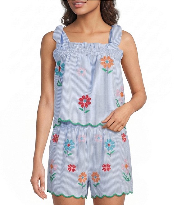 J.Marie Hunter Tie Strap Top