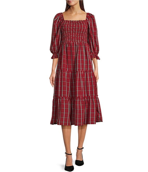 Dillards on sale plaid dress